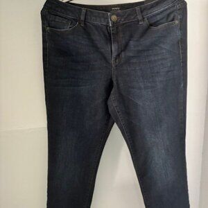 Lane Bryant Venezia Mid 16 Short Straight Dark Wash NWT Jean Slimming Stretch